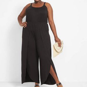 Lane Bryant Sleeveless Scoop Neck Split Leg Jumpsuit - NWOT - 22/24